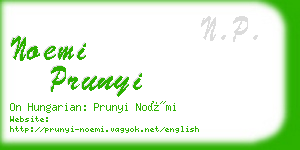 noemi prunyi business card